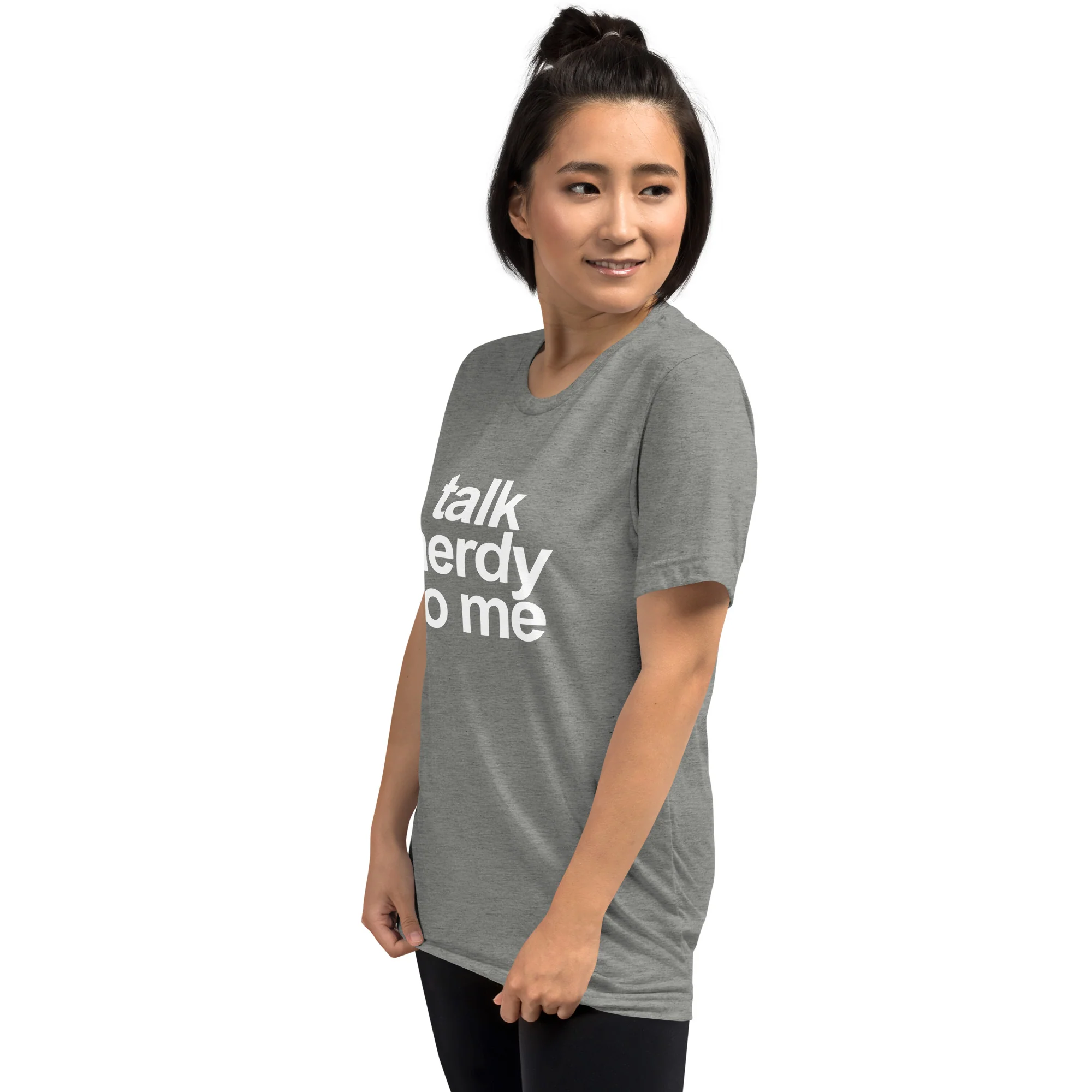 "TALK NERDY TO ME" - the unisex short sleeve crewneck tee - Image 4