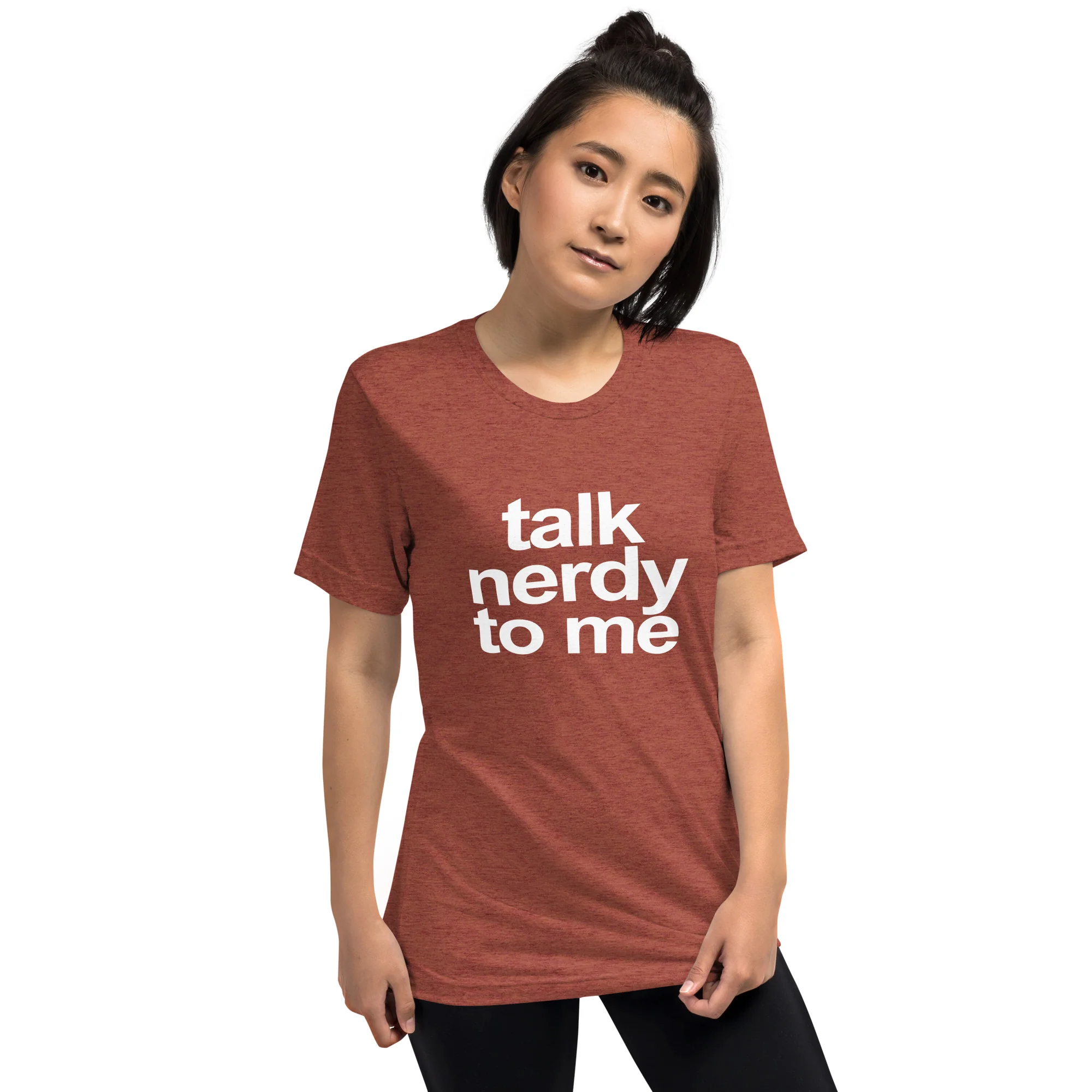 "TALK NERDY TO ME" - the unisex short sleeve crewneck tee - Image 5